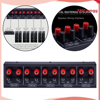 [xmeyrmgg] professional 1 in and 4 out amplificador distribuidor 4 área fuente de sonido panel de distribución de señal