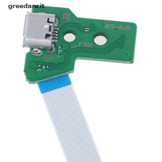 greedancit usb puerto de carga zócalo placa de circuito 12pin jds 011 030 040 para ps4 controlador mx