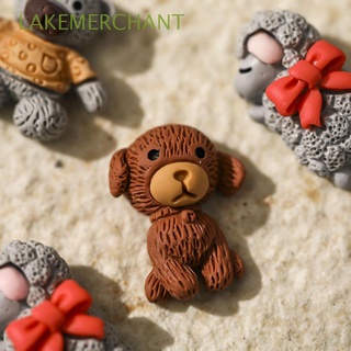lakemerchant diy adornos de uñas estilo japonés accesorios de manicura 3d arte de uñas decoraciones de peluche perro de dibujos animados animales resina 10pcs adorable perro joyería de uñas