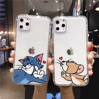 Tom & Jerry - funda Flexible transparente para Iphone 11, 7p, Xsmax ,12 ,12 Pro max
