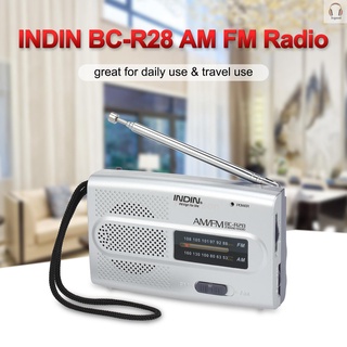 3c Mini bocina Portátil radio Fm Am fmindican Bc-R28 Para el hogar y el aire libre