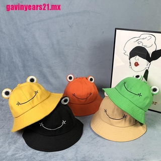 Women Fashion Frog Bucket Hat Outdoor Beach Fishing Cap Sunscreen Couple Sunhat (8)