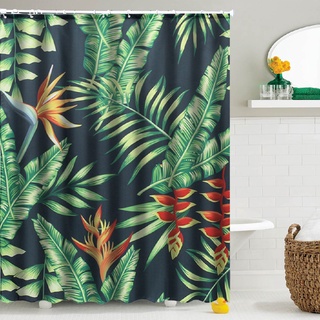 180x180cm hojas de baño de poliéster cortina de ducha impermeable