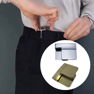 *LDY Foldable Elastic Belt Clip Convenient Invisible Metal Material Belt Buckle Replacement Belt Practical Buckle