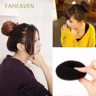 FAHEAVEN 3 Pcs Elegante Anillo de pelo Mujeres Bun Maker Herramientas de peinado Belleza Moda Accesorios Chicas Magic Donut Shaper