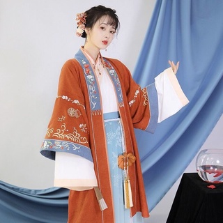 Traje Hanfu bordado con cuello cruzado para mujer, disfraz antiguo de princesa de hadas, disfraz de estilo chino, ropa de actuación (1)