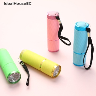 [IdealHouseEC] Portable Mini UV 9 LED Purple Light Nail Dryer Curing Lamp Flashlight Torch Hot Sale