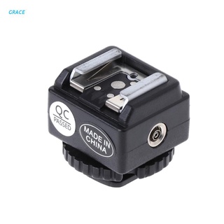 grace c-n2 hot shoe convertidor adaptador pc sync port kit para nikon flash a canon cámara (1)