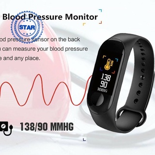 M3 nueva pulsera inteligente de pantalla a Color, frecuencia cardíaca y Bluetooth deportes en sangre B A9S6