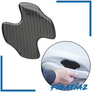 [FIGATIA2] Película de fibra de carbono para manija de puerta de coche, antiarañazos, fibra de carbono, color negro