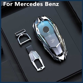 Benz aleación de Zinc Auto coche llave caso cubierta llavero accesorios para Mercedes Benz S A E C clase W204 W212 W176 GLC CLA GLA GLE E200