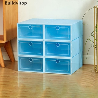 [Buildvitop] colorido engrosado Flip zapatos cajón caja de plástico cajas de zapatos apilable BoxForman.