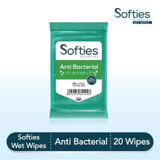 Toallitas antibacterianas Softies 20 aplicar