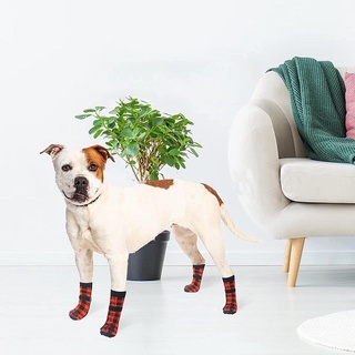 Calcetines De Navidad Para Perros/Cálidos Con Parte Inferior Antideslizante Algodón/Suministros Para Cachorro/Mascota C1P6 (6)