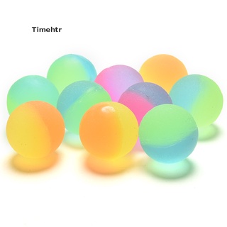 timehtr 10 pzs bola noctilúcida de 32 mm/colores dulces luminosos/bola de rebote alta para niños mx (5)