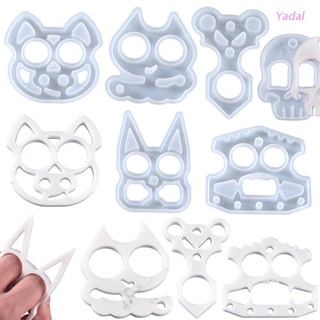 Yadal Crystal Epoxy Resin Mold Cartoon Animals Keychain Casting Silicone Mould DIY Crafts Jewelry Pendant Making Tools