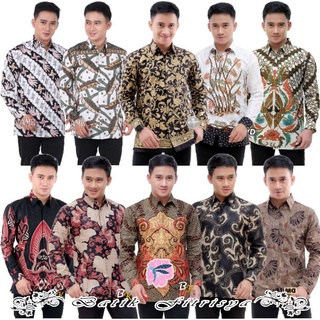 Ropa Batik camisa - talla M L XL XXL XXXL BSWART HRB026 Kenongo dobladillo corto Pekalongan arroz M L XL (1)