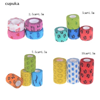 Cupuka Waterproof Elastic Bandage Self Adhesive Breathable Tape Colorful Pet Bandage MX