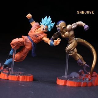 sanjose Dragon Ball Z Goku Frieza Action Figure Model with Display Base Toy Collectible