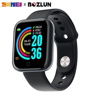 skmei smartwatch impermeable bluetooth deporte fitness tracker pulsera para hombres mujeres podómetro frecuencia cardíaca pulsera inteligente