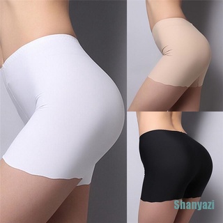 [shanyazi] pantalones cortos de seguridad sin costuras para dama de verano, talla libre