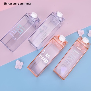 runyun creative lindo plástico transparente caja de leche botella de agua transparente caja de leche taza.