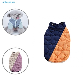 ankaina poliéster ropa para mascotas pentagrama acolchado mascota perro ropa fácil de usar para invierno