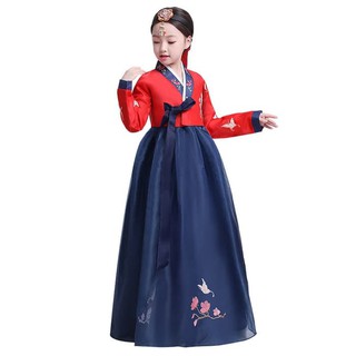 Hanbok niña niño vestido coreano traje tradicional ropa larga 2