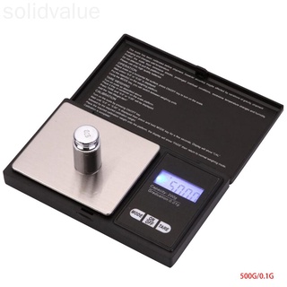 Alta precisión LED retroiluminación Digital balanza de bolsillo Mini electrónica joyería balanza de pesaje balanza solidvalue