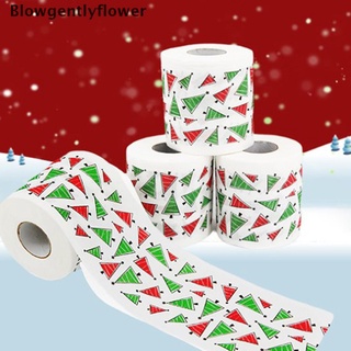 blowgentlyflower rollo de papel higiénico de navidad para casa santa claus baño rollo de inodoro de navidad bgf