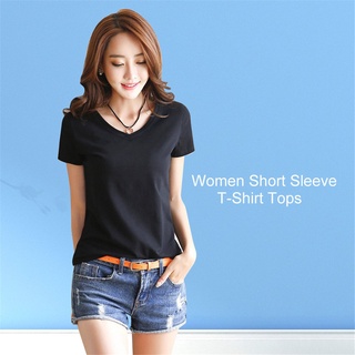 *LDY Women Summer Short Sleeve T-Shirt Casual Comfortable Cotton Ladies Shirt Tops