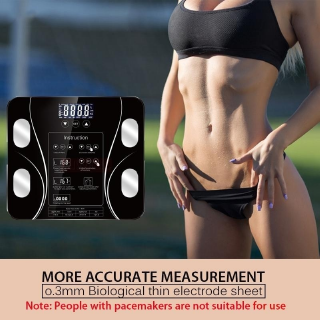 Balanzas de grasa corporal inteligente BMI escala de alta precisión Control táctil Digital baño electrónico balanza de peso precisa músculo y agua masa salud composición corporal analizador Monitor