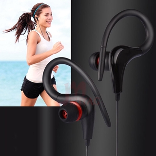 🔥Promotion🔥 Auriculares estéreo con gancho para la oreja, audífonos deportivos de 3,5mm para correr, con bajos y micrófono para iPhone, Samsung, IOS y Android . (2)