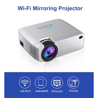 D40w WIFI LCD proyector de vídeo Beamer para cine en casa teléfono móvil espejo pantalla para IOS Android