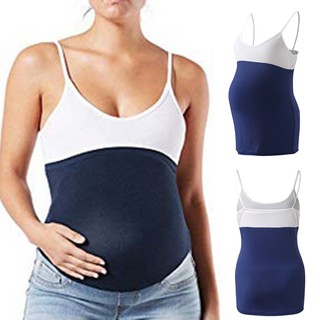 Gran oferta mujeres embarazadas talla grande color sólido Costura para mujer Camisa embarazada