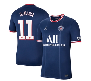 jersey/camisa de fútbol de la mejor calidad 2021-2022 PSG Paris Saint-Germain 11 Di Maria en casa camiseta de fútbol para hombres adultos