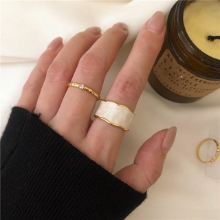 retro golden border anillos florecientes elegante anillo de oro mujeres moda accesorios de joyería (3)