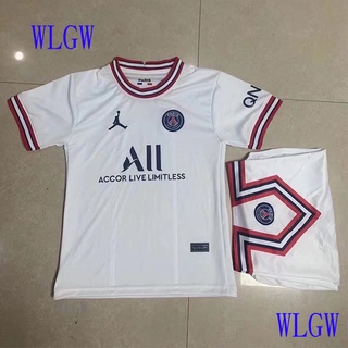 WLGW : Jersey De Fútbol Para Niños 2021-2022 Paris PSG Lejos Camiseta De Los Camisetas