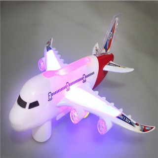 26cm juguetes de niños Airbus A380 niños eléctrico luminoso universal música avión modelo de juguete