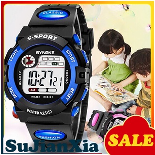 Sujianxia reloj De pulsera deportivo impermeable con alarma Digital Para niños/niñas
