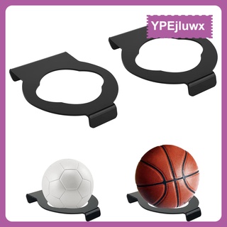 2 paquetes de soporte de bola acrílico, soporte de pared, estante de almacenamiento para fútbol, baloncesto, voleibol