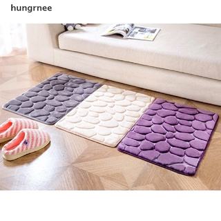 hungrnee alfombra de baño alfombra de lana alfombrillas antideslizante guijarros franela almohadilla accesorios de baño mx