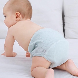 Pañales de tela recién nacidos bebé hueco pantalones de aprendizaje cuatro o seis capas de gasa bebé pantalones de entrenamiento (3)