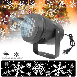 Luces LED de escenario LED copo de nieve luz blanca tormenta de nieve proyector de navidad atmósfera vacaciones fiesta familiar lámpara especial