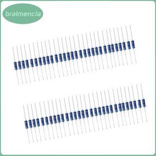 [almencla] 50PCS 1W Metal Film Resistor 1% 4.7K Ohm 5 Colour Bands