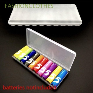 FASHIONCLOTHES Durable cajas de almacenamiento portátil contenedor titular AA baterías para 10Pcs AA útil plástico funda de batería/Multicolor