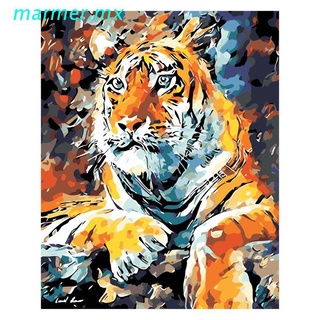 mar1 pintura por números para adultos y niños diy pintura al óleo kits de regalo preimpreso lienzo arte decoración del hogar -tigre