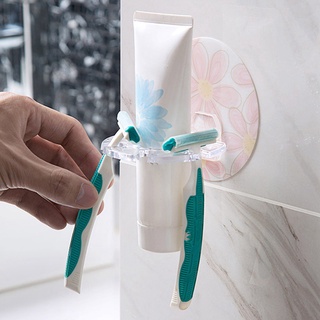 Sichuanwanhe 1PC organizador de cepillo de dientes afeitadora afeitadora estante de almacenamiento autoadhesivo de pasta de dientes titular de almacenamiento de cocina accesorios de baño (8)