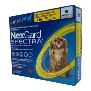 Nexgard Spectra 3 Pastillas Para Perros De 3.6 A 7.5 Kg (1)