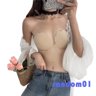 ✲SP◑Women Petal Nipple Covers, Adhesive Invisible Breast Lift Bra Strapless